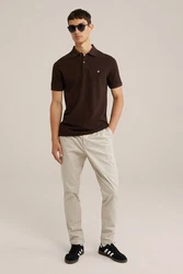WE Fashion Poloshirt Bordeaux/Dunkelrot/Dunkelbraun/Rot/Braun