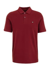 WE Fashion Poloshirt Dunkelrot/Bordeaux/Rot