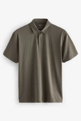 Next Poloshirt Poloshirts aus Jersey im 3er-Pack Dunkelgrün/Khaki/Braun/Grau