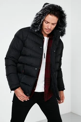 Buratti Winterjacke Schwarz/Dunkelrot/Hellblau
