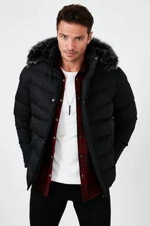 Buratti Winterjacke Schwarz/Dunkelrot/Hellblau Buratti Winterjacke Schwarz/Dunkelrot/Hellblau