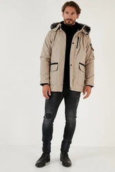 Buratti Winterjacke Beige/Braun/Khaki/Grau