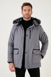 Buratti Winterjacke Grau/Hellgrau/Dunkelblau/Dunkelgrau