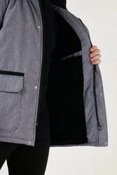 Buratti Winterjacke Grau/Hellgrau/Dunkelblau/Dunkelgrau