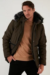 Buratti Winterjacke Dunkelgrün/Dunkelbraun/Khaki/Braun