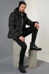 Buratti Winterjacke Schwarz/Dunkelgrau/Dunkelgrün