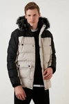 Buratti Winterjacke Beige/Grau/Schwarz/Weiß