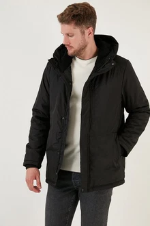 Buratti Winterjacke Schwarz/Dunkelgrün Buratti Winterjacke Schwarz/Dunkelgrün