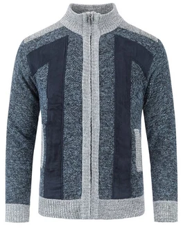 Allthemen Herren Cardigan Grobstrick