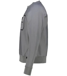 BOSS Sweatshirt Herren SALBIQ (1-tlg) Grau/Hellgrau/Dunkelgrau