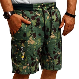 Shorts Herren Short Sport Sweatshorts kurze Hose Sommer Bermuda Bunt Elastikbund mit Tunnelzug
