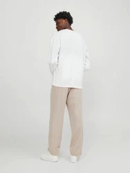 Jack & Jones Basic Sweater Langarm Shirt Rundhals Pullover JJESTAR Hellblau/Weiß/Hellgrün/Grau