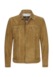 Milestone Lederjacke MSJuliano Braun/Beige/Khaki