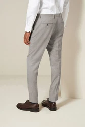Next Anzughose Strukturierter Anzug Slim Fit Hose Grau/Hellgrau/Dunkelgrau