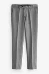 Next Anzughose Strukturierter Anzug Slim Fit Hose Grau/Hellgrau/Dunkelgrau