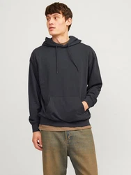 Jack & Jones Sweatshirt JJECHARGE SWEAT HOOD NOOS Dunkelblau/Blau/Dunkelgrau