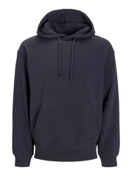 Jack & Jones Sweatshirt JJECHARGE SWEAT HOOD NOOS Dunkelblau/Blau/Dunkelgrau