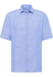 Eterna Kurzarmhemd MODERN FIT EASY IRON Blau/Hellblau