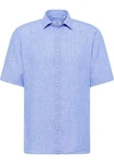 Eterna Kurzarmhemd MODERN FIT EASY IRON Blau/Hellblau
