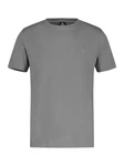 LERROS Basic T-Shirt mit Logostitch Dunkelgrau/Grau/Hellgrau