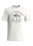 s.Oliver Kurzarmshirt Printshirt Braun/Beige/Dunkelrot/Bordeaux/Creme