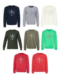 Chiemsee Sweatshirt im Label-Look Blau/Dunkelblau