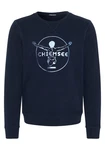 Chiemsee Sweatshirt im Label-Look Blau/Dunkelblau