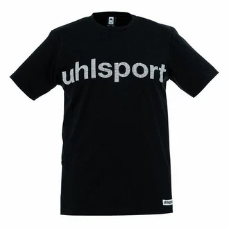 uhlsport ESSENTIAL PROMO T-SHIRT Schwarz/Dunkelblau/Dunkelrot uhlsport ESSENTIAL PROMO T-SHIRT Schwarz/Dunkelblau/Dunkelrot