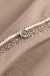 Next Polohemd mit elegantem Kragen Braun/Beige