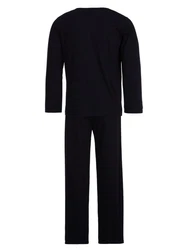 Henry Terre Schlafanzug Pyjama Set Athletics Original Dunkelblau/Lila