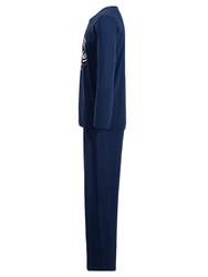 Henry Terre Schlafanzug Pyjama Set Athletics Original Dunkelblau/Blau