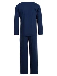Henry Terre Schlafanzug Pyjama Set Athletics Original Dunkelblau/Blau