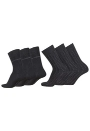Socken men socks 6er basic dot anthra 39-42