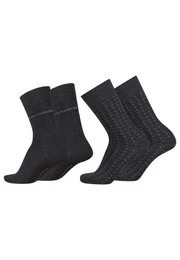 Socken men socks 4er basic dot anthra 43-46