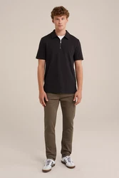 WE Fashion Poloshirt Schwarz
