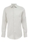 WE Fashion Businesshemd Weiß/Khaki/Grau