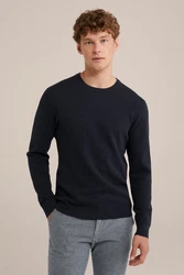 WE Fashion Sweater Dunkelblau/Schwarz/Blau