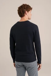 WE Fashion Sweater Dunkelblau/Schwarz/Blau