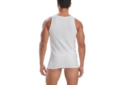 adidas Sportswear Unterhemd Herren Tank Top Active Flex Cotton (Packung) Weiß/Dunkelblau