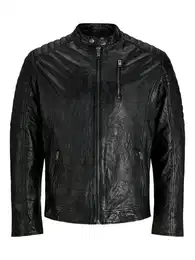 Lederjacke JJERICHARD LEATHER JACKET NOOS