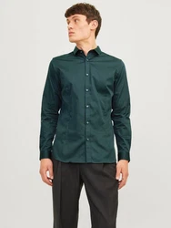 JACK & JONES Hemd 'Parma' Dunkelgrün/Grün