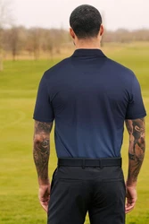 Next Poloshirt Golf Polo-Shirt mit Print Dunkelblau/Blau/Hellblau