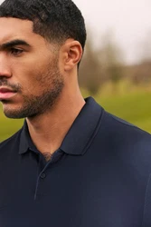 Next Poloshirt Golf Polo-Shirt mit Print Dunkelblau/Blau/Hellblau