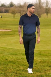 Next Poloshirt Golf Polo-Shirt mit Print Dunkelblau/Blau/Hellblau