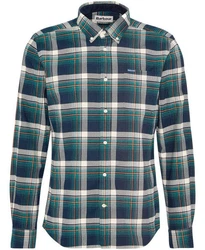 Barbour Hemd Shieldton Dunkelgrün/Hellblau