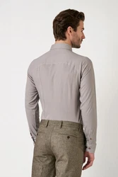 DESOTO Langarmhemd Slim-Fit Hemd Lila/Beige/Grau/Braun/Khaki