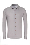 DESOTO Langarmhemd Slim-Fit Hemd Lila/Beige/Grau/Braun/Khaki