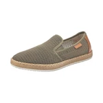 Rieker Slipper Espadrilles braun / oliv