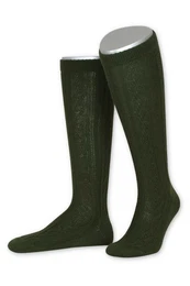 Trachtensocken Trachten Kniestrmpfe - L4910 - lodengrn, schwarz, stahlblau