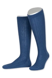 Trachtensocken Trachten Kniestrmpfe - L4910 - lodengrn, schwarz, stahlblau